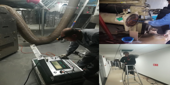 大型中央空调及盘管清洗项目